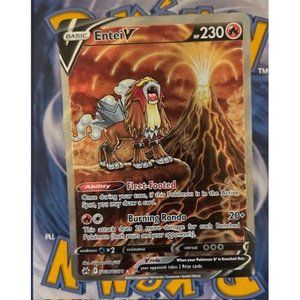 Geniune Pokémon Entei V #GG36 Pokemon Crown Zenith Holo Ultra Rare Card